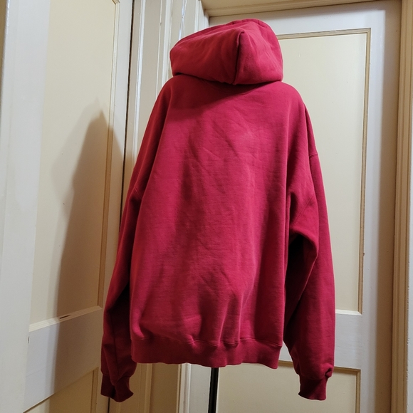CityLab Men's Size 3XL Full Zip Red Thick/Heavy Hoodie - Picture 2 of 5